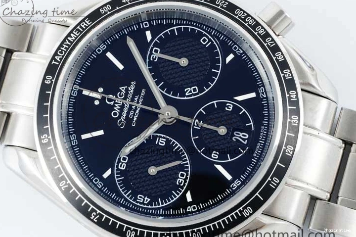 0217 Speedmaster Racing Master SS HKF Best Edition Black Dial on SS Bracelet A Versatile 7810